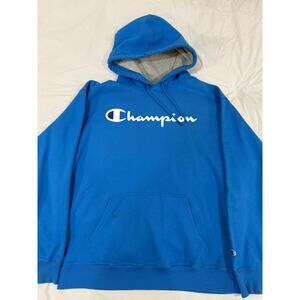 Champion Blue Pullover Hoodie Size XL